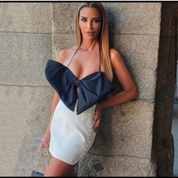 Zara Bandeau Bow Top Limited Edition - Picture 12 of 15